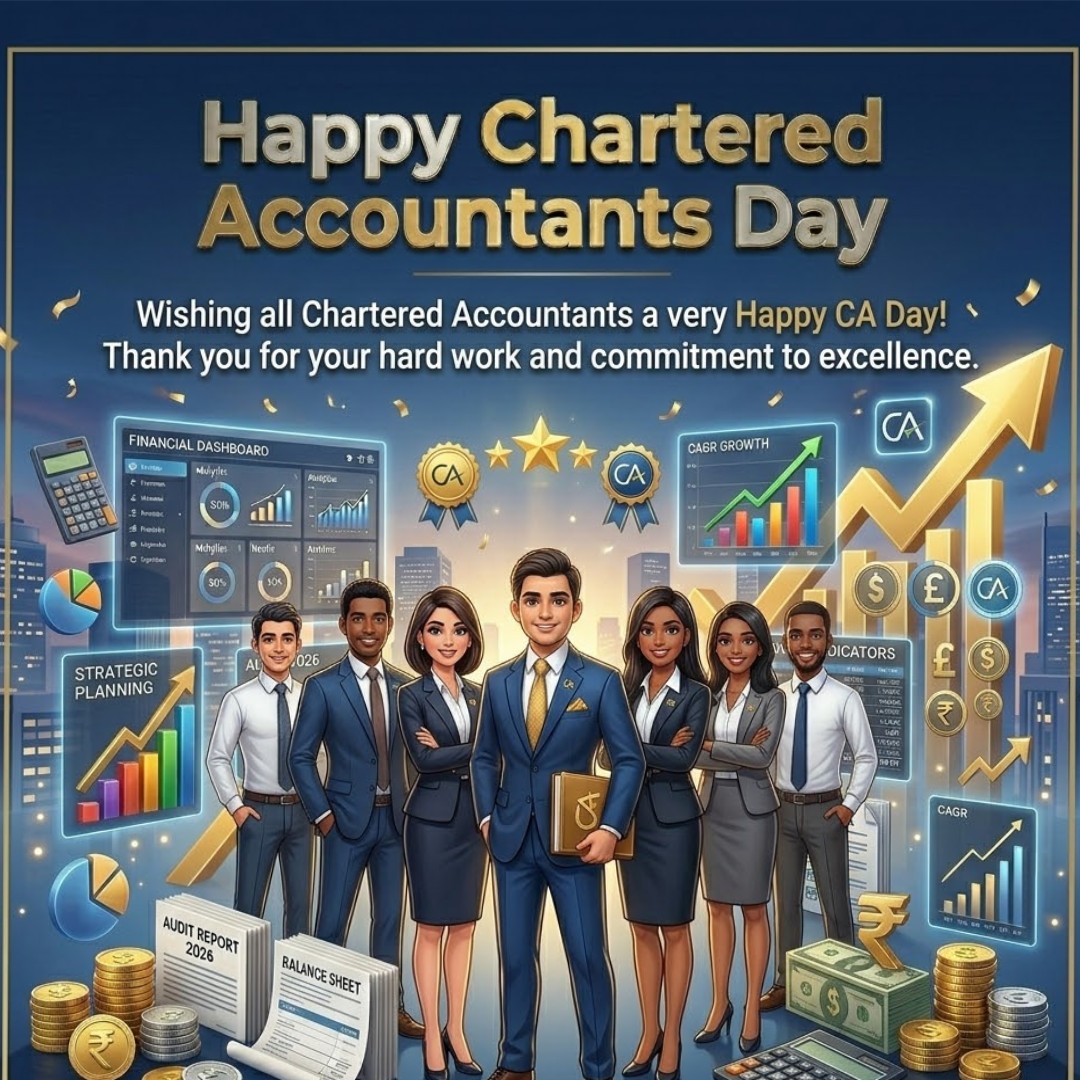 Wishing all Chartered Accountants a very Happy CA Day! Thank you for your hard work and commitment to excellence.